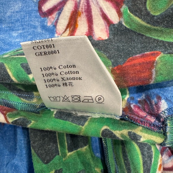 Gorgeous LA DoubleJ Floral Maxi Skirt Gerbera Print in Blue and Pink - Picture 7 of 9